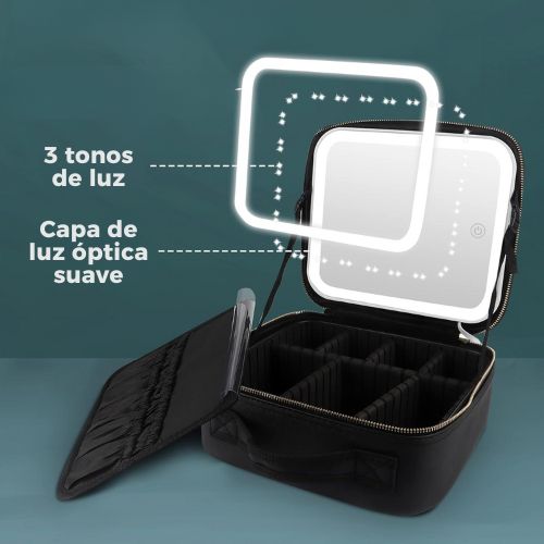 Estuche de Maquillaje LED Portátil