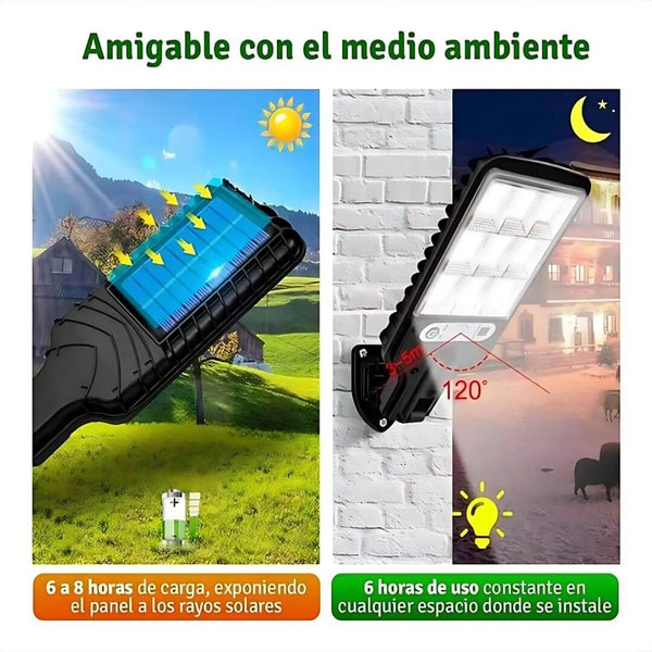 Luz Solar LED para Exteriores